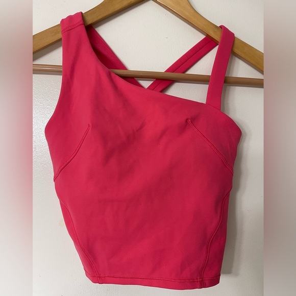 Lululemon Everlux Asymmetrical Tennis Tank Top Lip Gloss - Picture 7 of 11